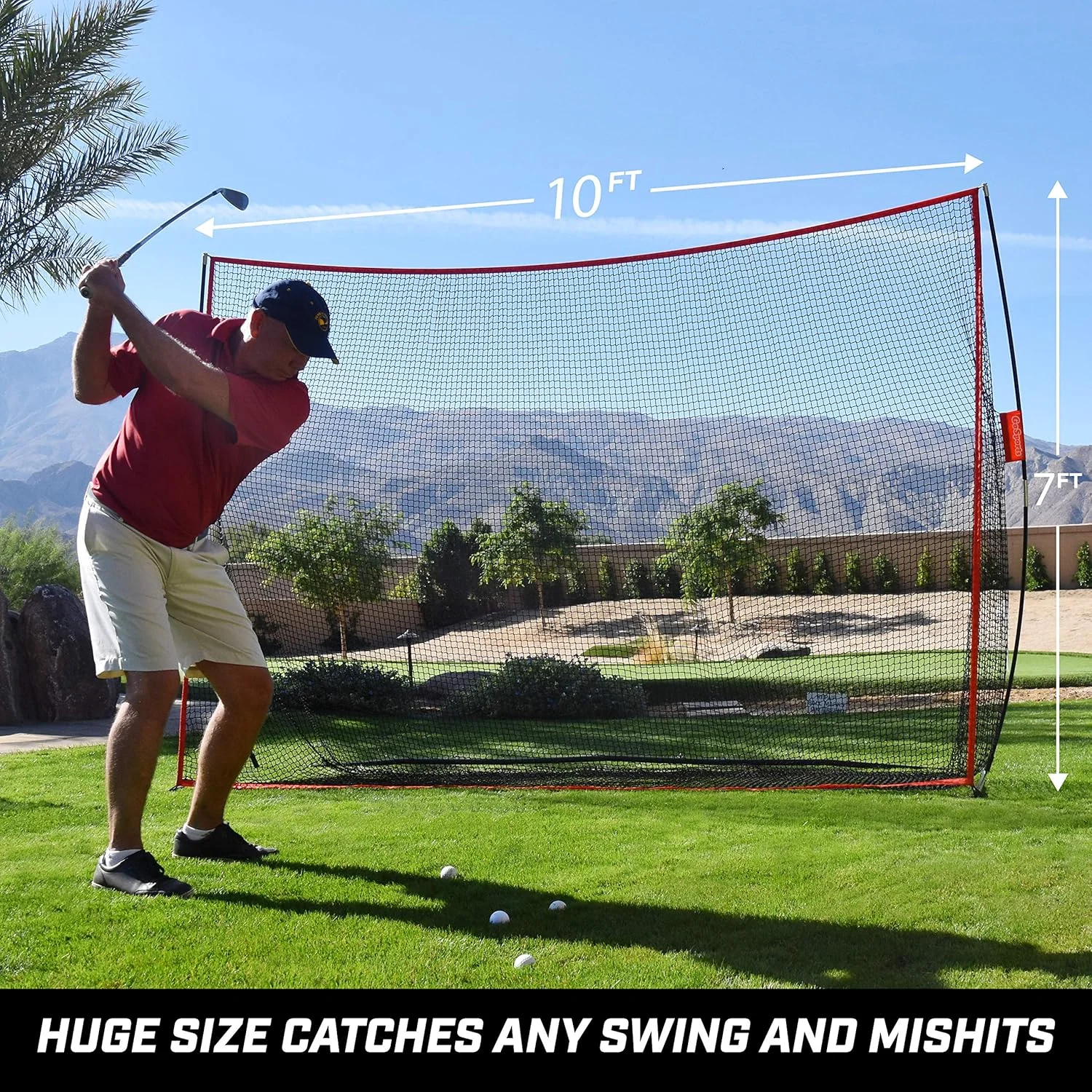 10 ft x 7 ft Golf Practice Hitting Net - Image 5