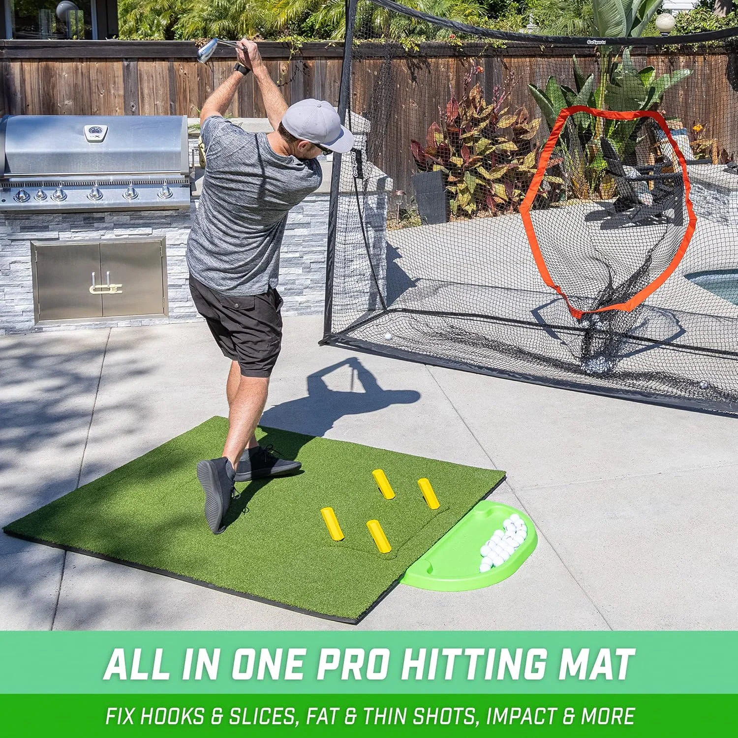5ft x 4 ft PRO Golf Practice Hitting Mat - Image 2