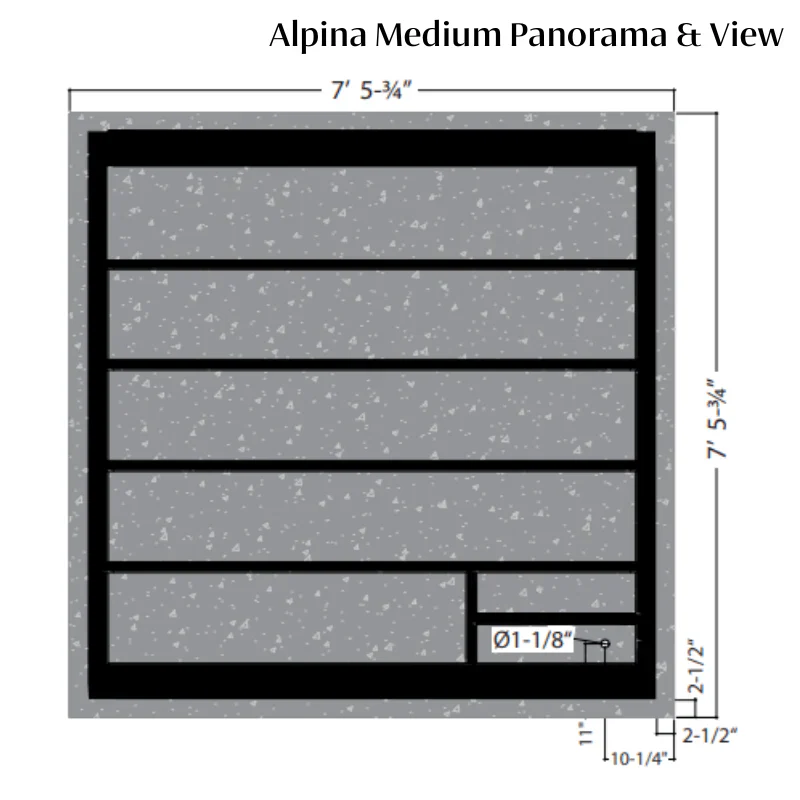 Almost Heaven Alpina Outdoor Sauna (Heritage Collection) - Image 11