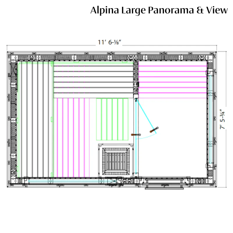 Almost Heaven Alpina Outdoor Sauna (Heritage Collection) - Image 12