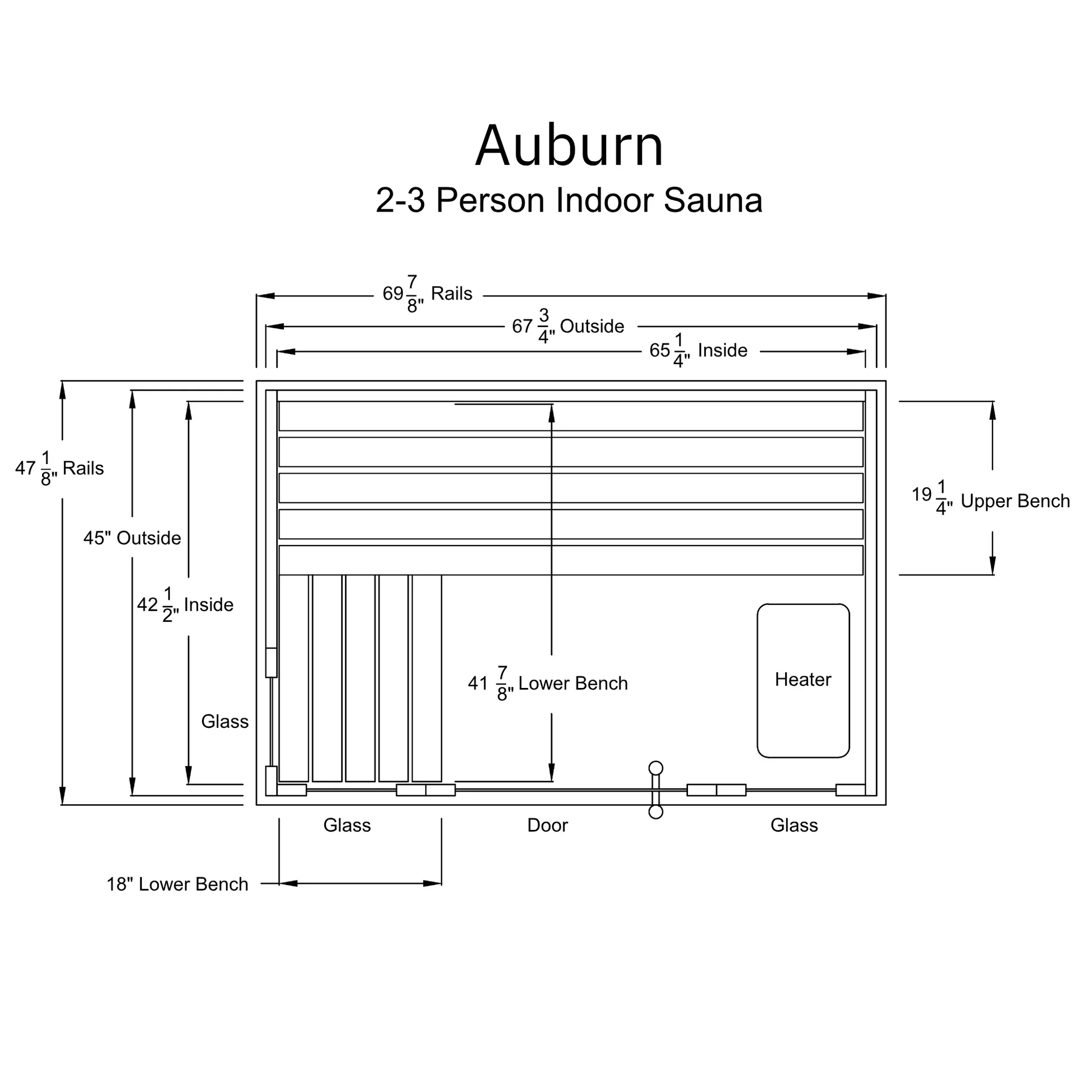 Almost Heaven Auburn 2-3 Person Indoor Sauna (Respite Series - Hybrid Option) - Image 14