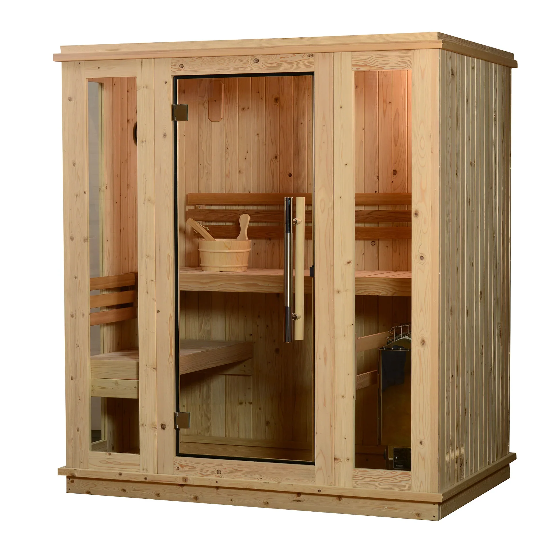 Almost Heaven Auburn 2-3 Person Indoor Sauna (Respite Series - Hybrid Option) - Image 3