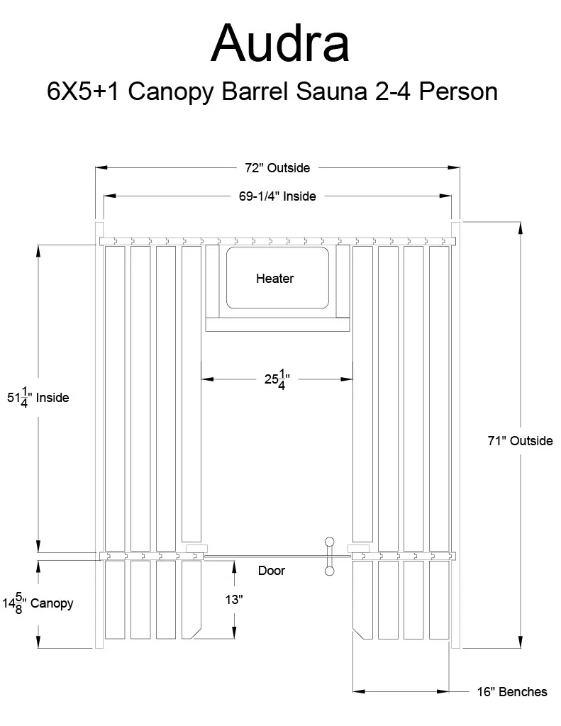 Almost Heaven Audra 2-4 Person Canopy Barrel Sauna - Image 10