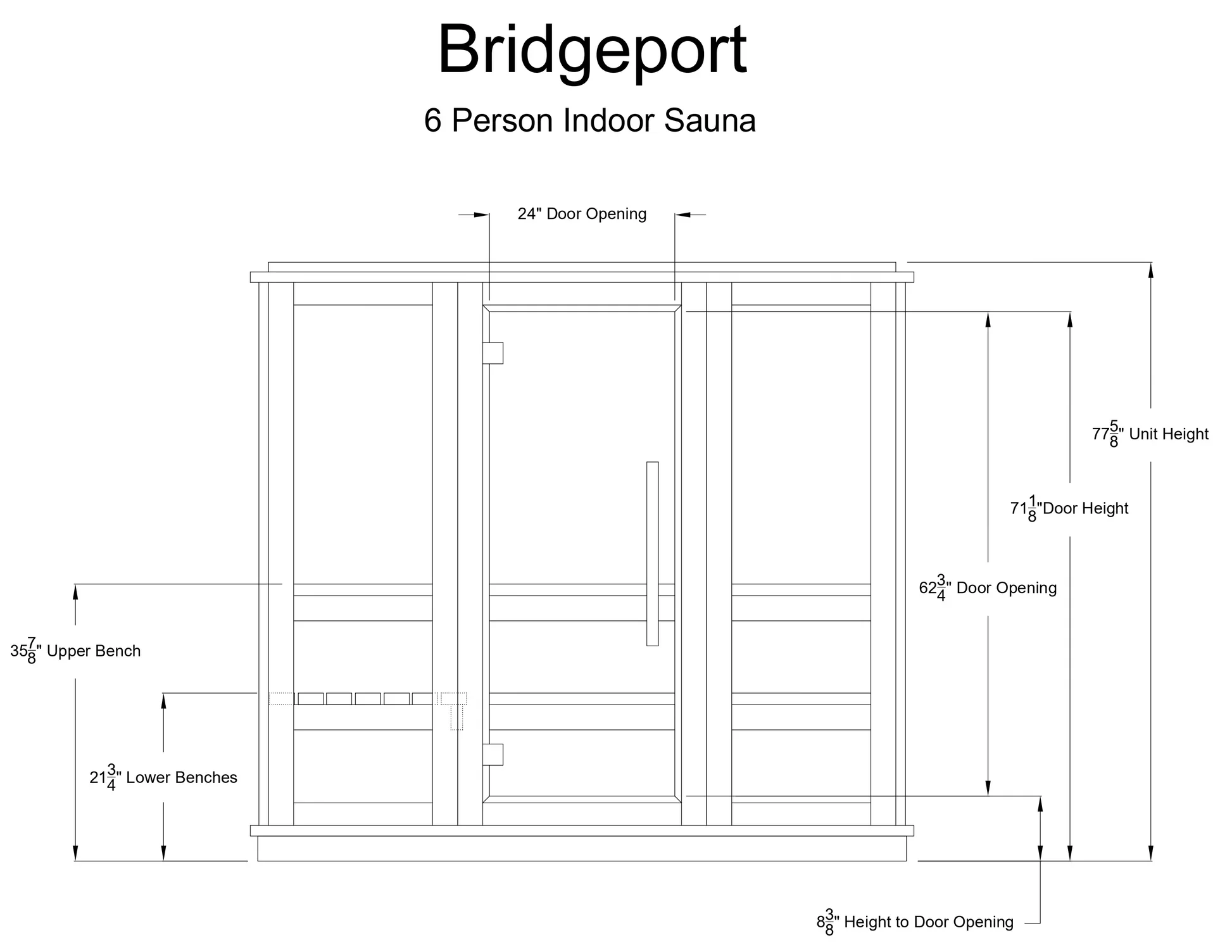 Almost Heaven Bridgeport 6-Person Indoor Sauna (Respite Series - Hybrid Option) - Image 13