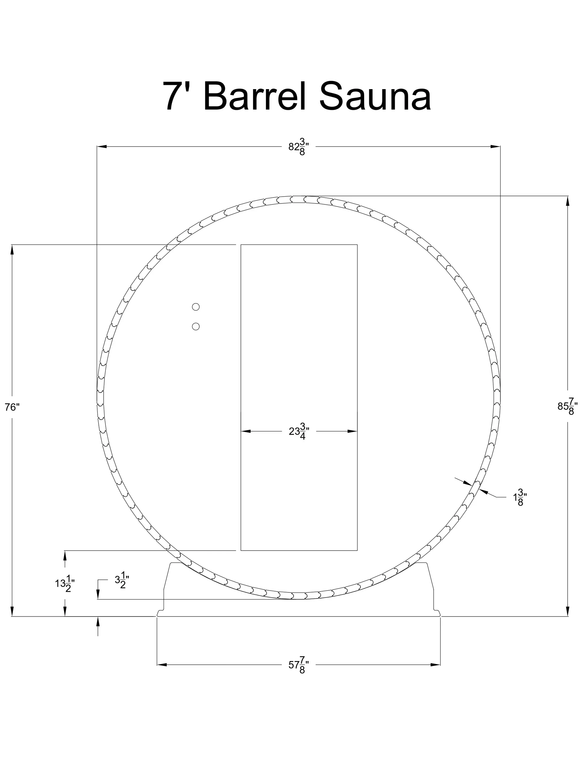 Almost Heaven Essex 4-Person Classic Barrel Sauna - Image 9