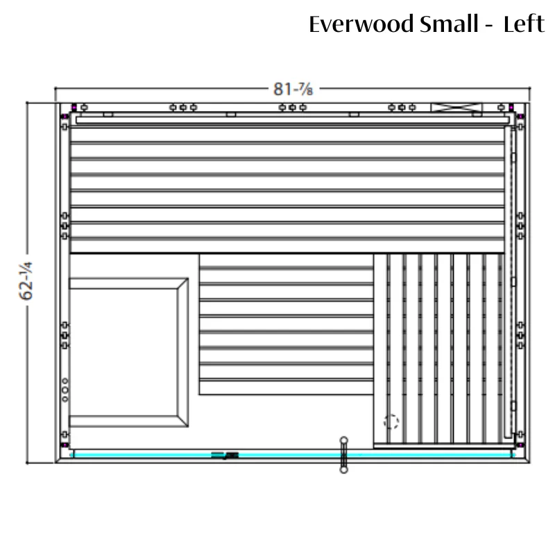 Almost Heaven Everwood 2-5 Person Indoor Sauna (Heritage Collection) - Image 6
