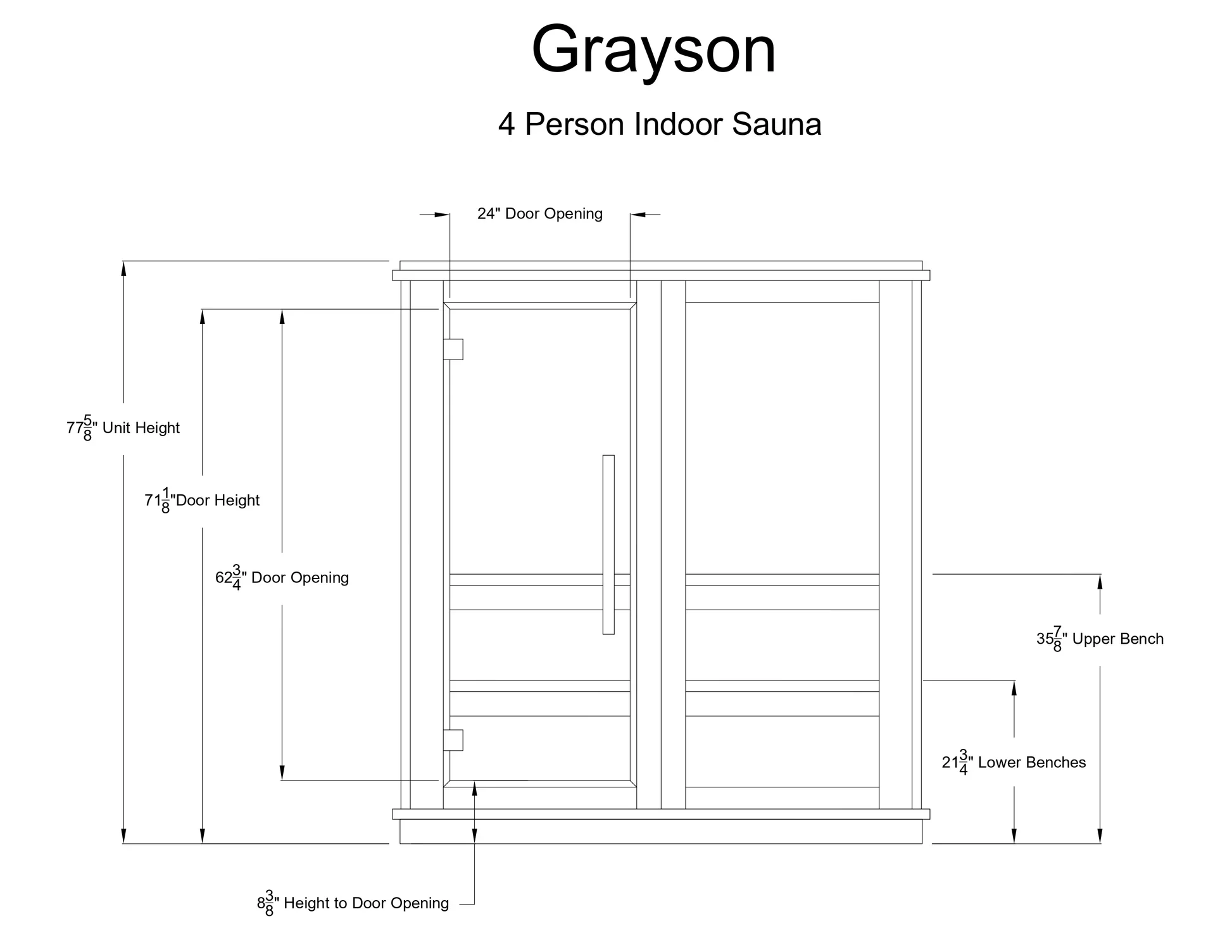 Almost Heaven Grayson 4-Person Indoor Sauna (Respite Series - Hybrid Option) - Image 15