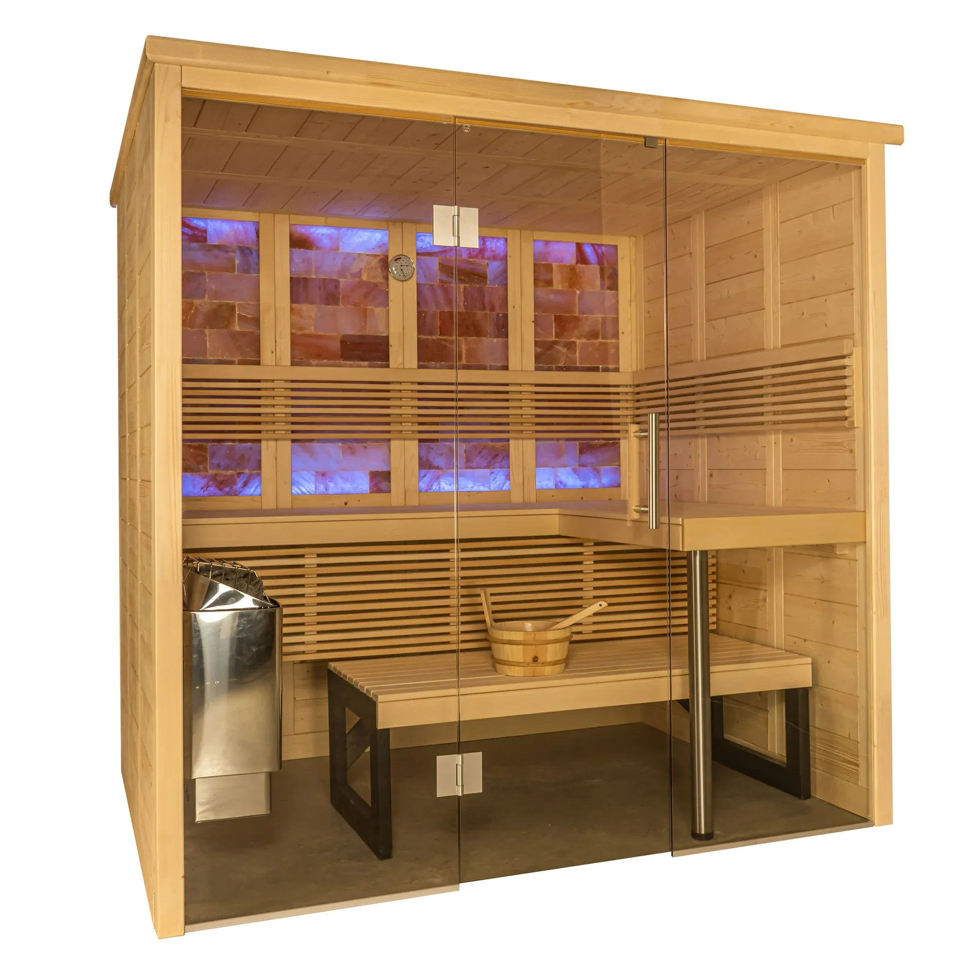 Almost Heaven Himalaya Salt 3-6 Person Indoor Sauna - Image 2