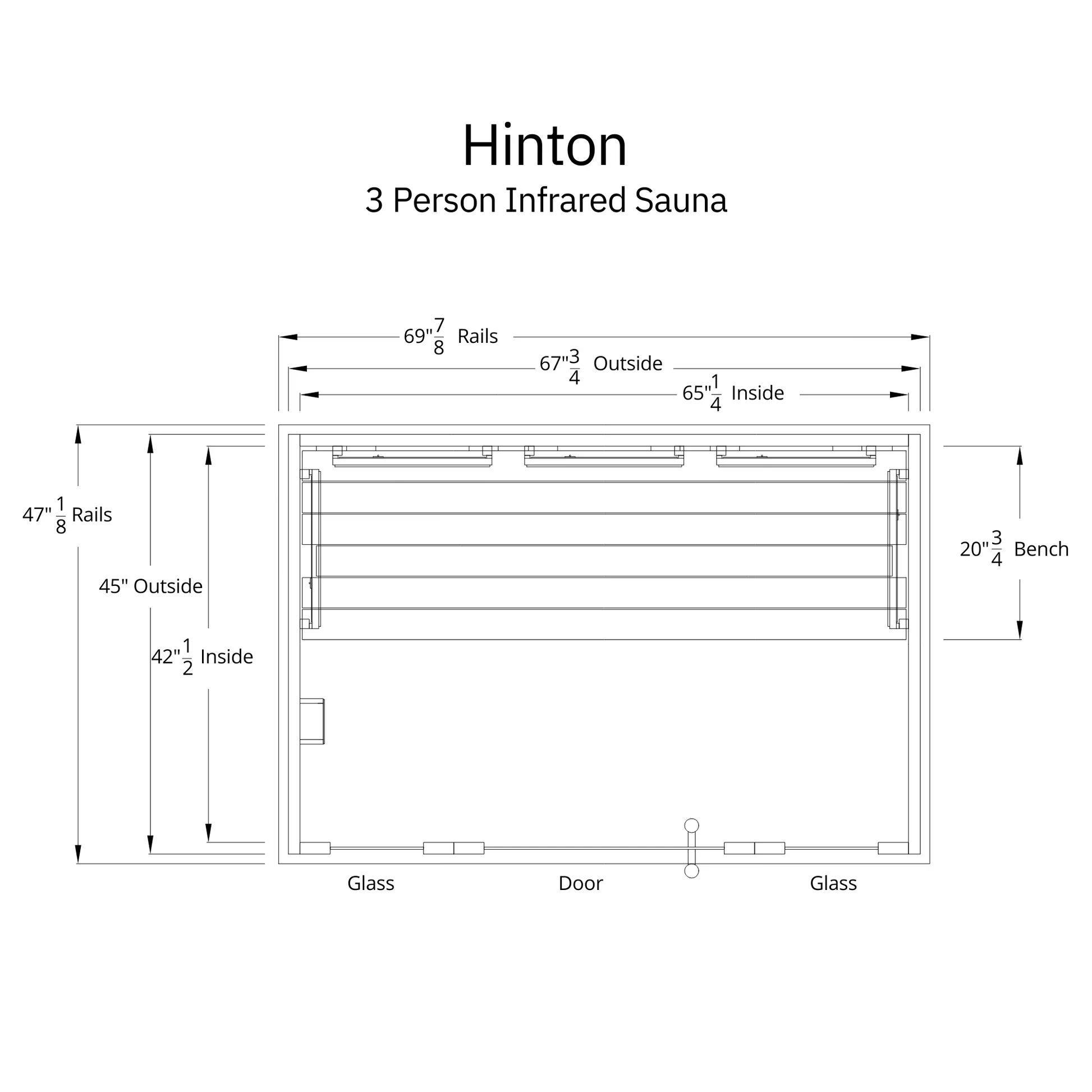 Almost Heaven Hinton 2-3 Person Infrared Indoor Sauna - Image 8