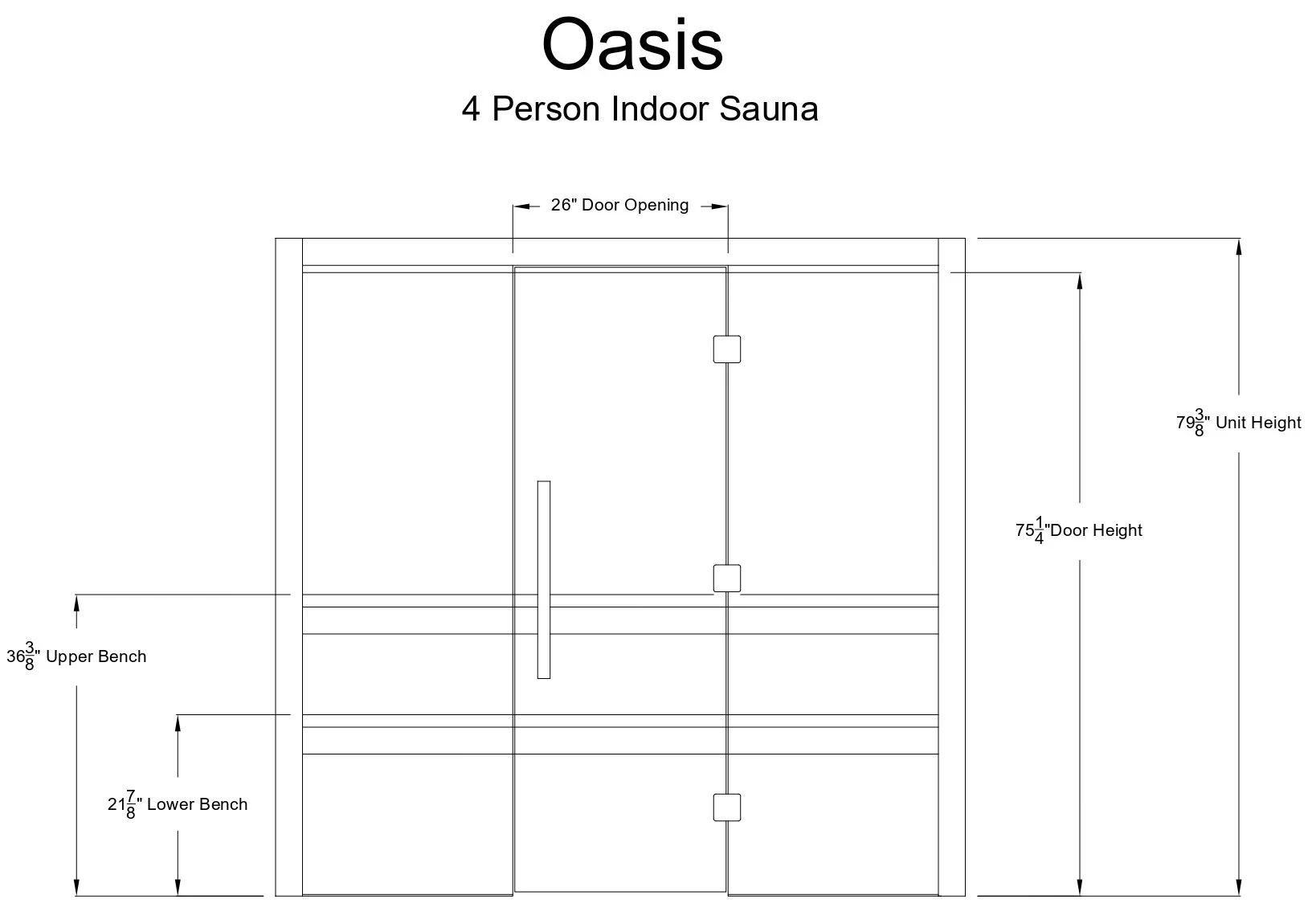 Almost Heaven Oasis 4-Person Indoor Sauna (Vision Series - Hybrid Option) - Image 14
