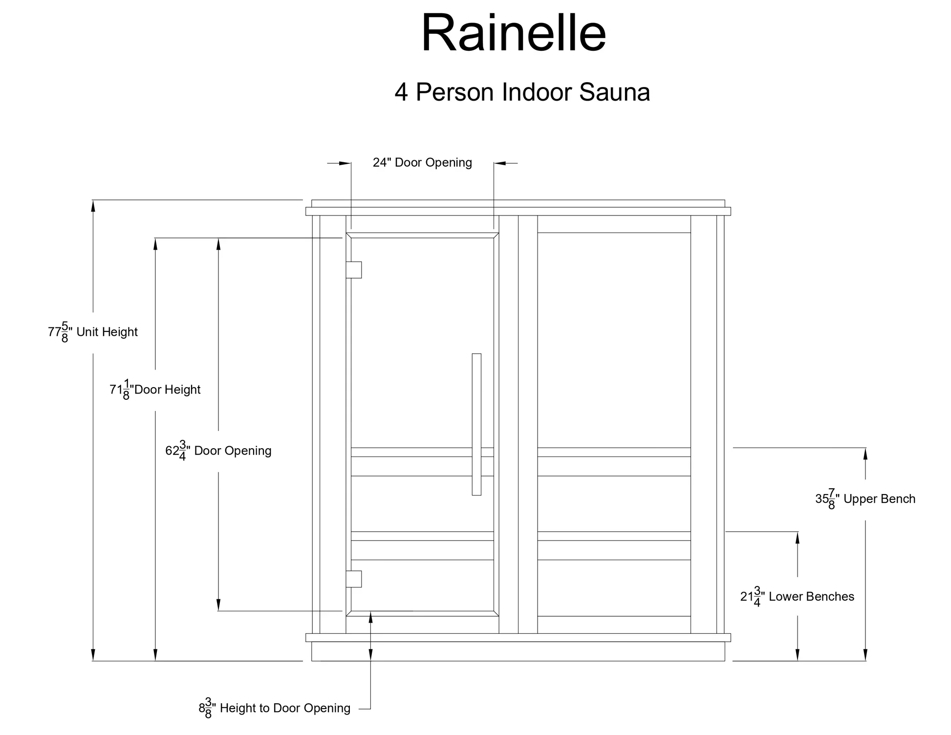 Almost Heaven Rainelle 4-Person Indoor Sauna (Respite Series - Hybrid Option) - Image 10