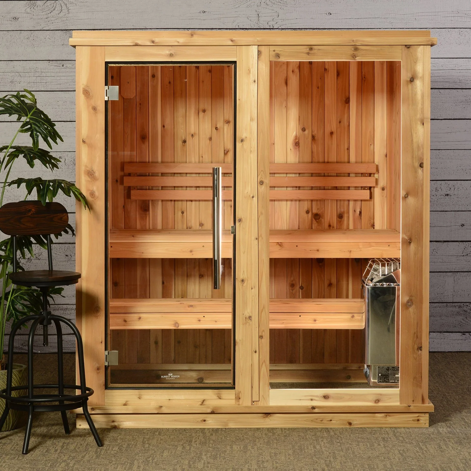 Almost Heaven Rainelle 4-Person Indoor Sauna (Respite Series - Hybrid Option) - Image 8