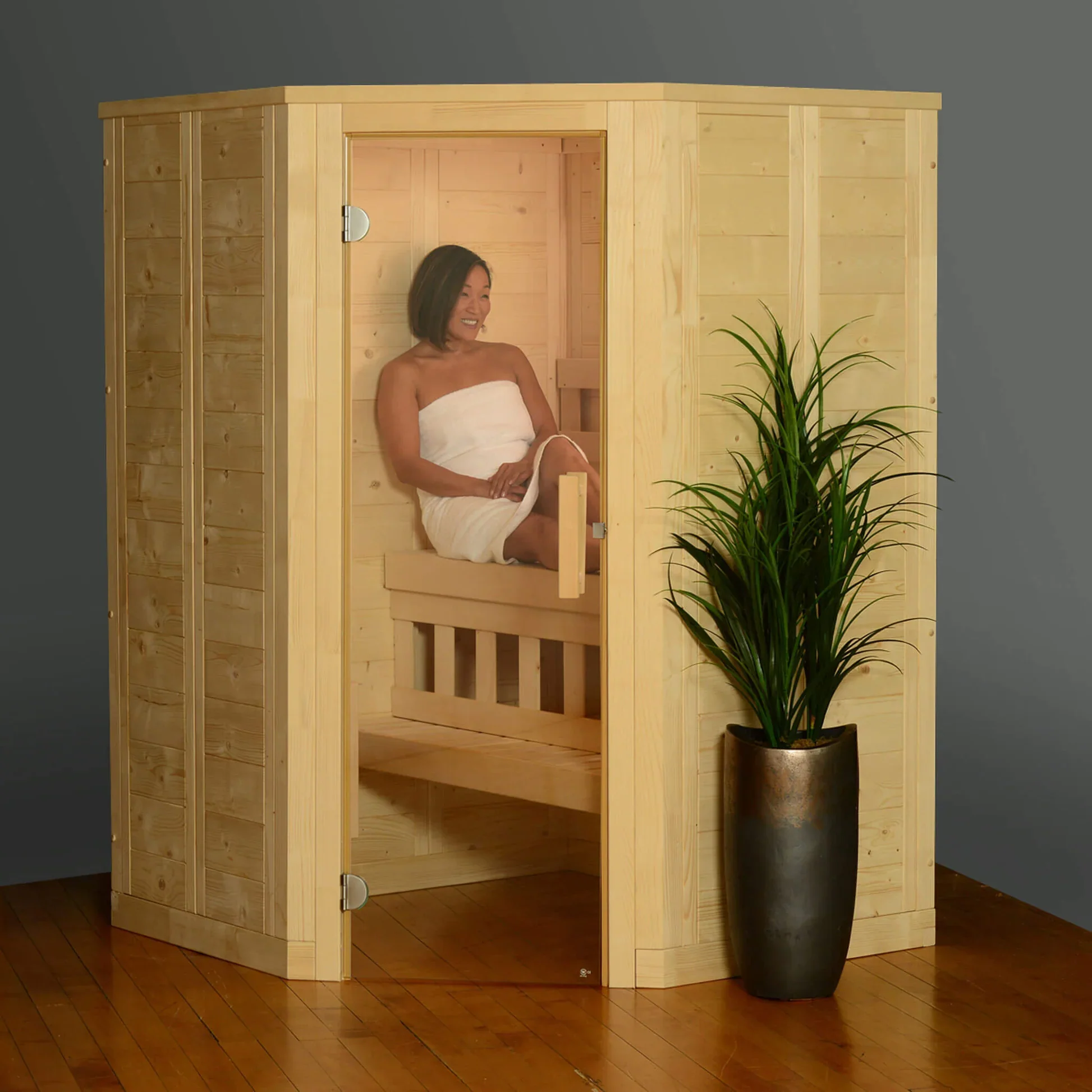 Almost Heaven Sutton 2-person Indoor Corner Sauna (Element Series) - Image 3