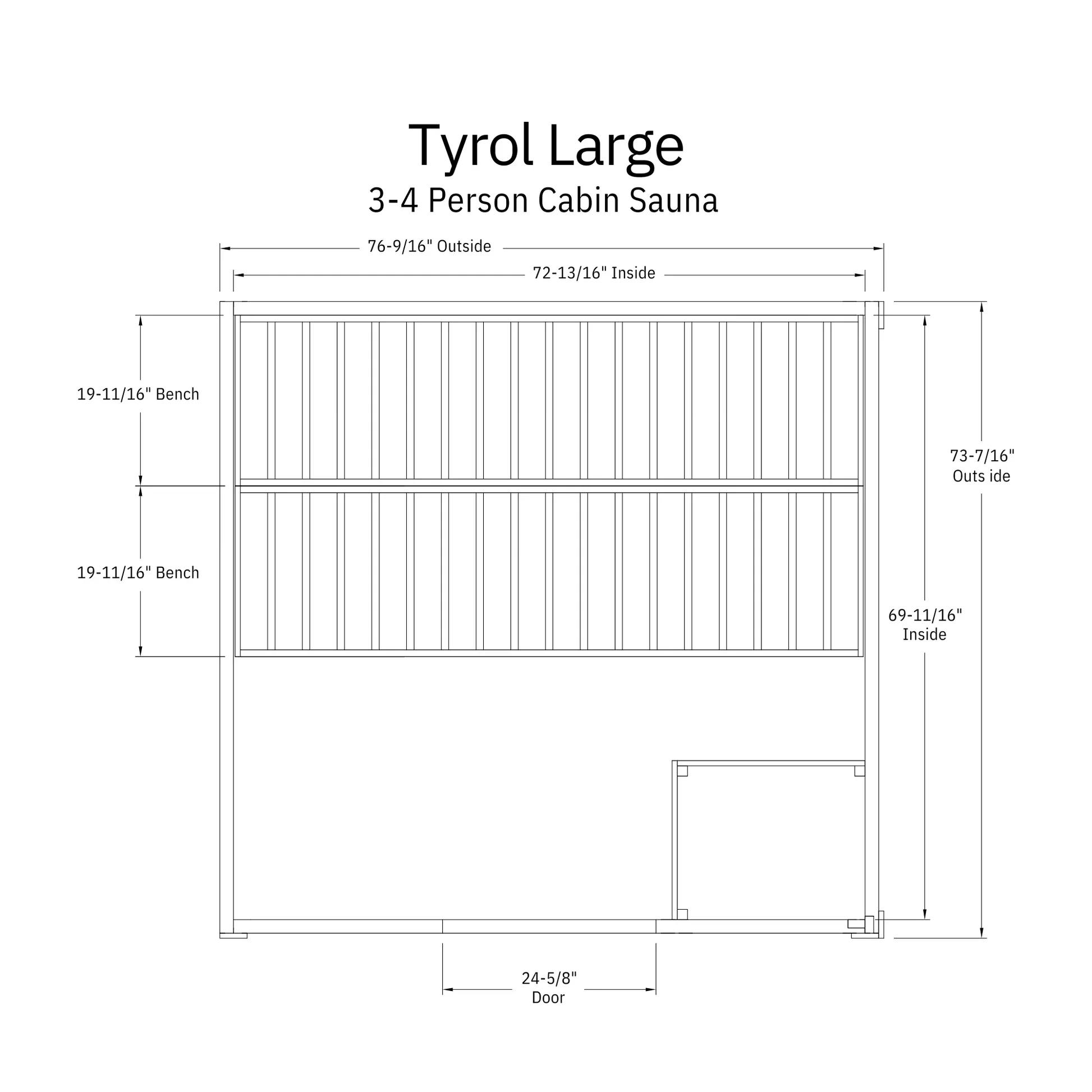 Almost Heaven Tyrol 3-5 Person Indoor Sauna (Heritage Collection) - Image 6