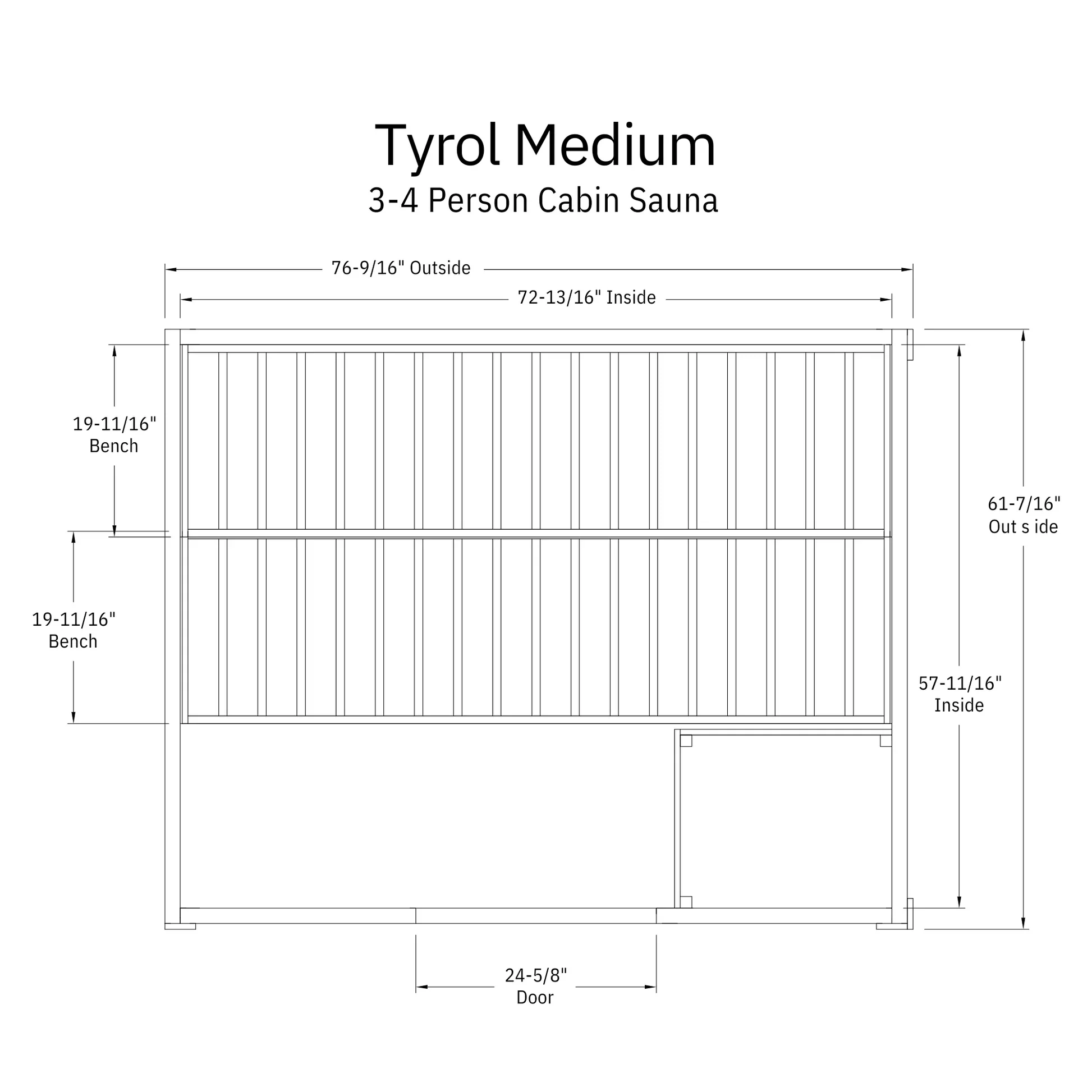 Almost Heaven Tyrol 3-5 Person Indoor Sauna (Heritage Collection) - Image 8