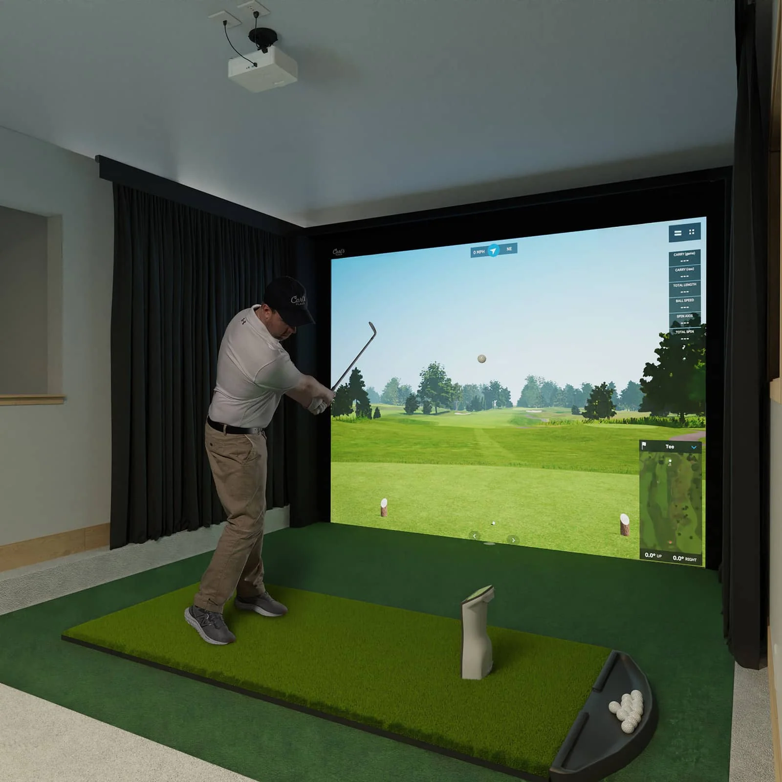 DIY Golf Simulator Enclosure Kit with Impact Screen - Image 4