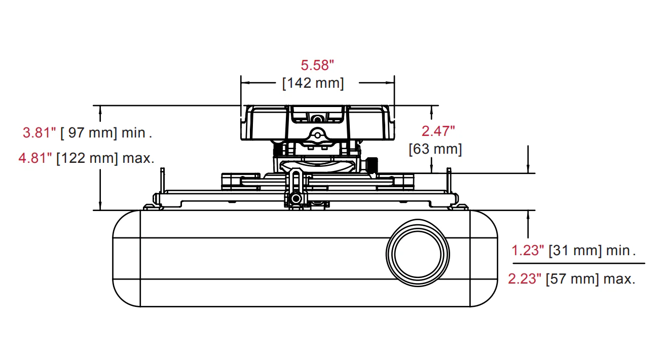 Drop-Mount Projector Mounting Kit - Image 6