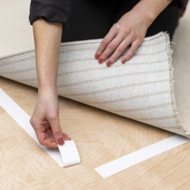 Duck® Brand Indoor Heavy Traffic Carpet Tape - White, 1.41 in. x 42 ft. - Image 5