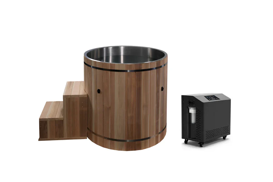 New 2026 Golden Designs Dynamic Cold Therapy Barrel Stainless Steel Cold Plunge - Image 7