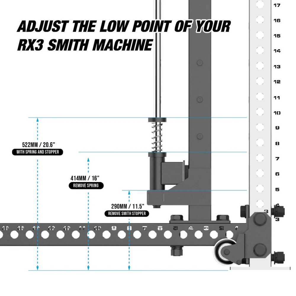 GetRXd RX3 Tornado Smith Machine Rack - Image 15