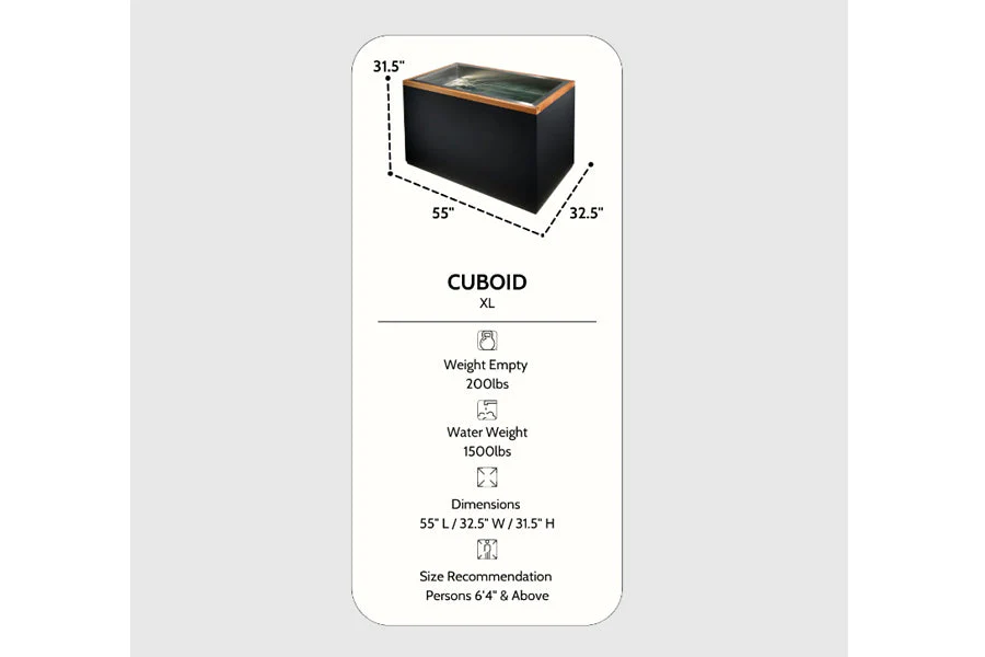 New 2026 Golden Designs Dynamic Cold Therapy "CUBOID" Stainless Steel Cold Plunge (XL) - Image 5