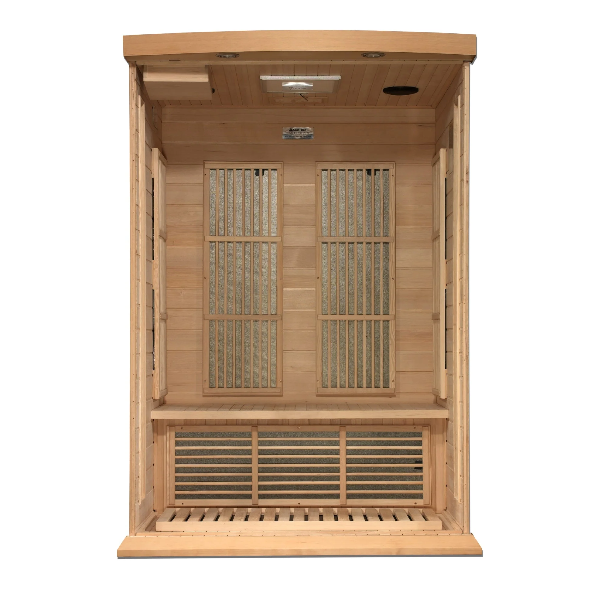 New 2026 Maxxus 2 Person Near Zero EMF FAR Infrared Sauna - Canadian Hemlock - Image 3