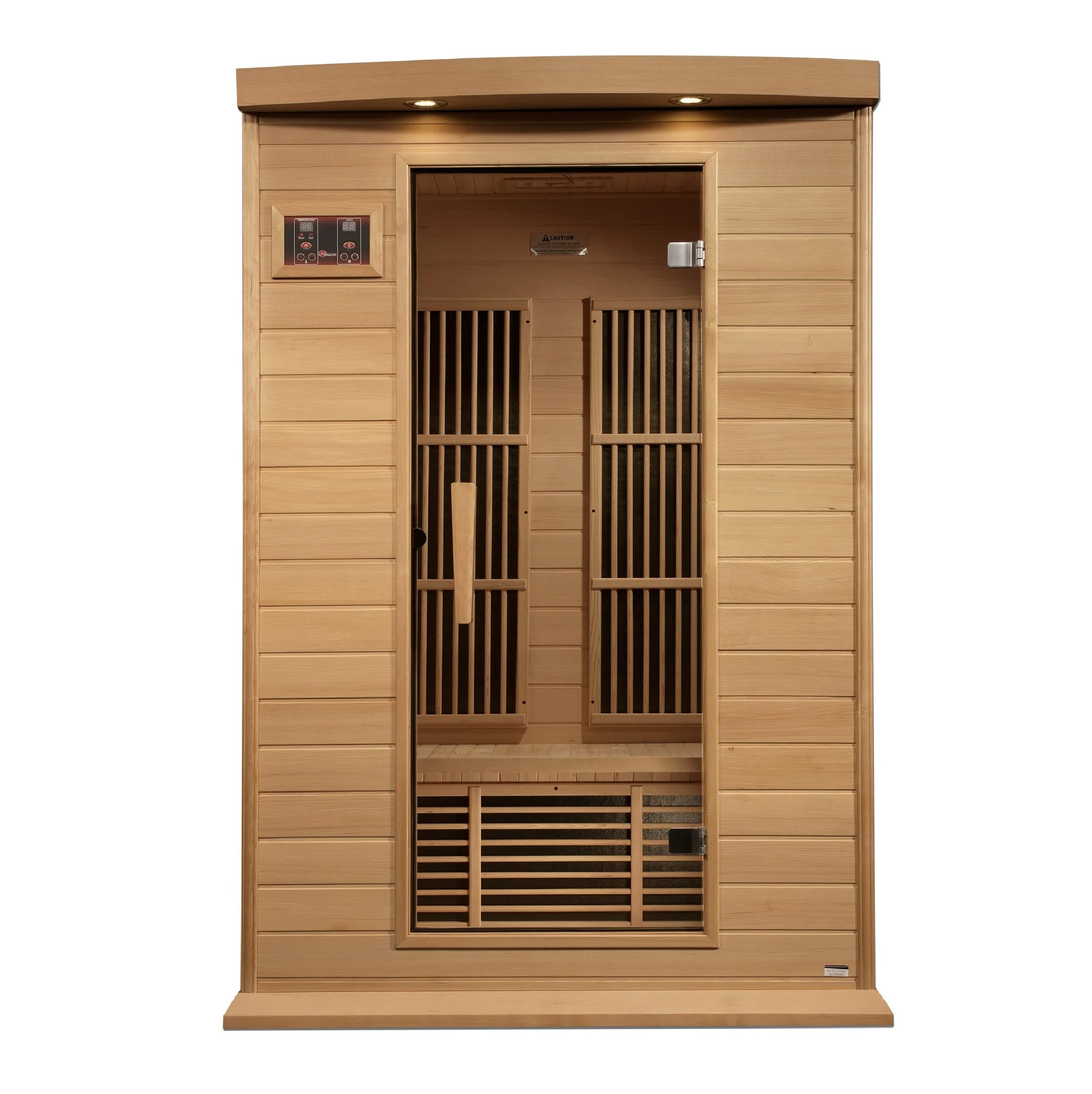 New 2026 Maxxus 2 Person Near Zero EMF FAR Infrared Sauna - Canadian Hemlock - Image 4