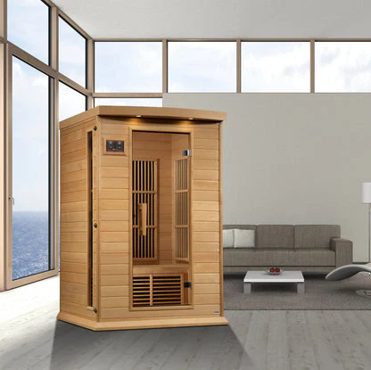 New 2026 Maxxus 2 Person Near Zero EMF FAR Infrared Sauna - Canadian Hemlock - Image 5