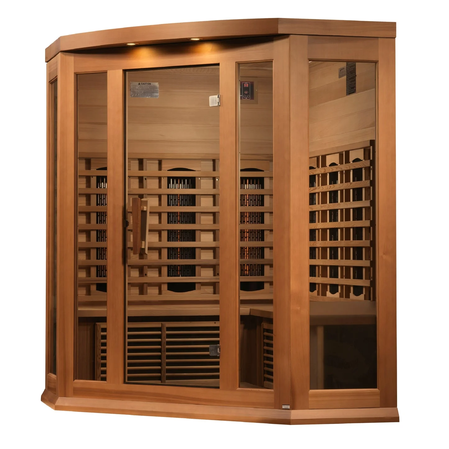 New 2026 Maxxus 3 Person Full Spectrum Infrared Sauna - Canadian Red Cedar - Image 2