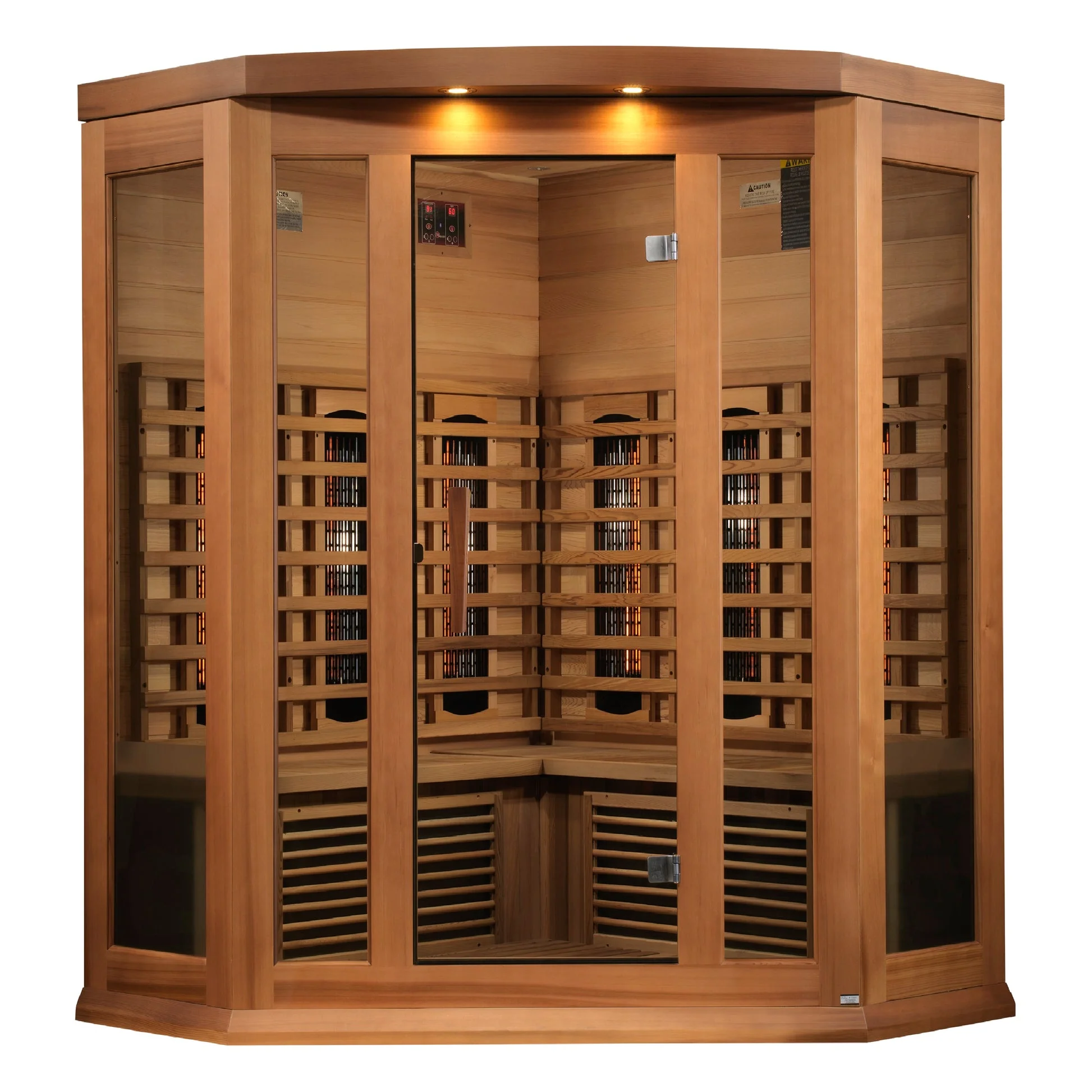 New 2026 Maxxus 3 Person Full Spectrum Infrared Sauna - Canadian Red Cedar - Image 3