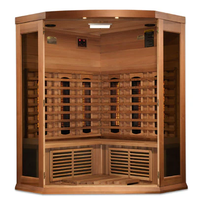 New 2026 Maxxus 3 Person Full Spectrum Infrared Sauna - Canadian Red Cedar - Image 4