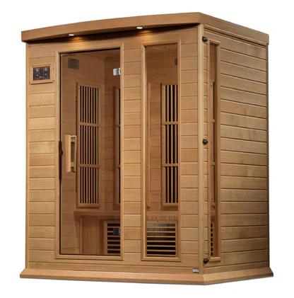 New 2026 Maxxus 3 Person Near Zero EMF FAR Infrared Sauna - Canadian Hemlock - Image 3