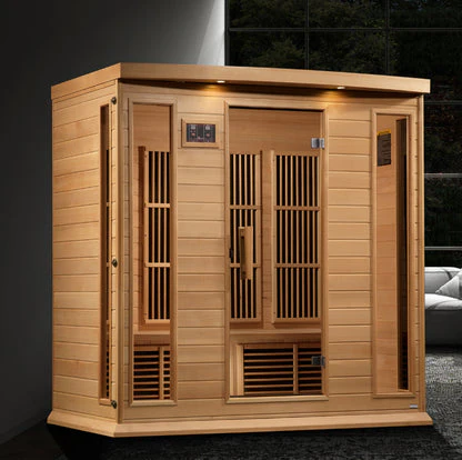 New 2026 Maxxus 4 Person Near Zero EMF FAR Infrared Sauna - Canadian Hemlock - Image 5
