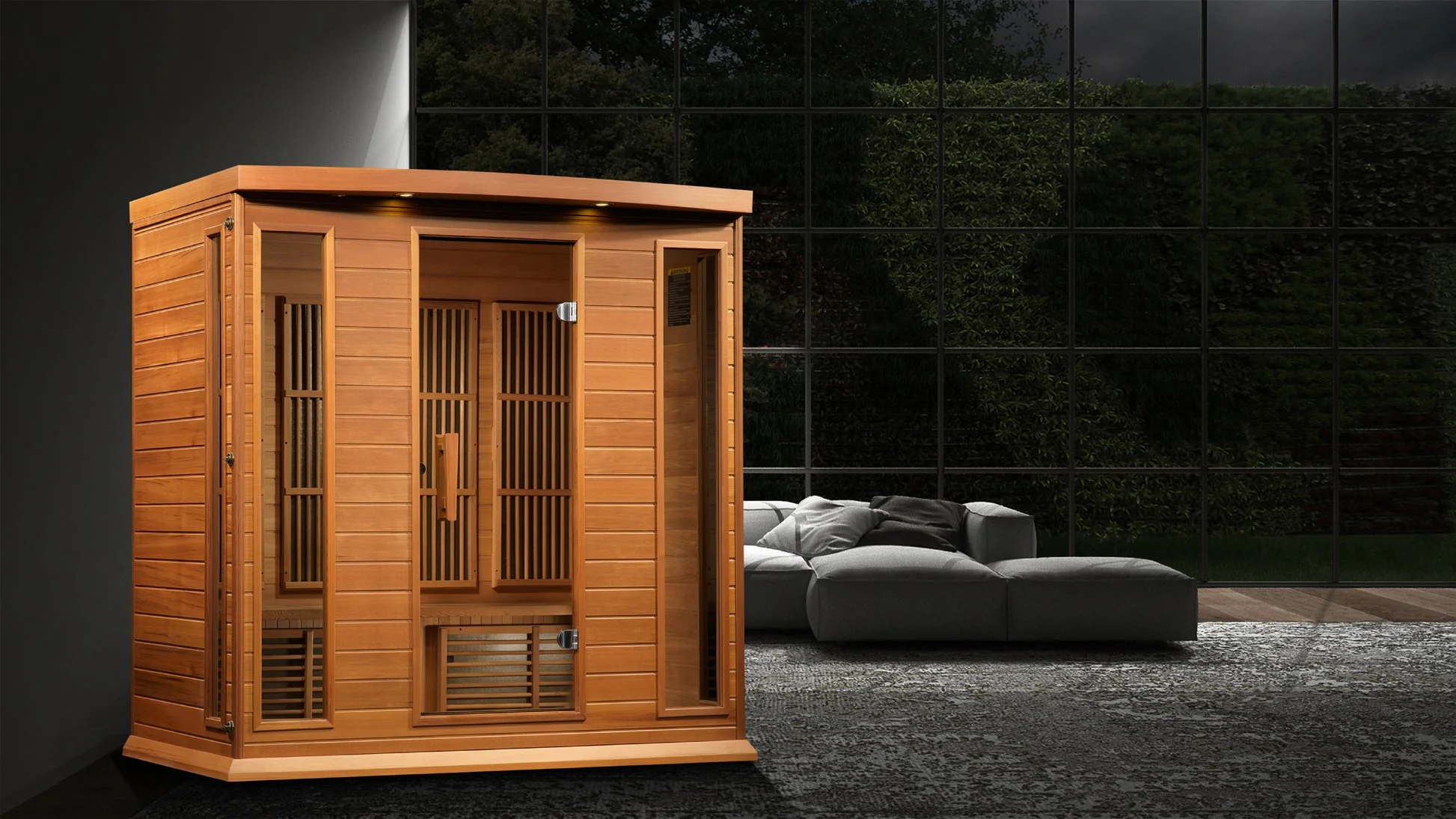 New 2026 Maxxus "Chaumont Edition" 4 Person Near Zero EMF FAR Infrared Sauna - Canadian Red Cedar - Image 6