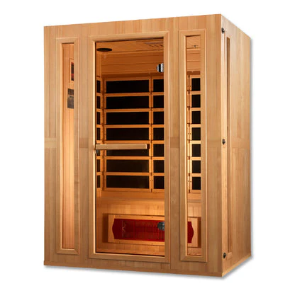 New 2026 Maxxus "Trinity" Dual Tech 3 person Low EMF FAR Infrared Sauna Canadian Hemlock - Image 3