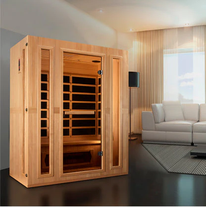 New 2026 Maxxus "Trinity" Dual Tech 3 person Low EMF FAR Infrared Sauna Canadian Hemlock - Image 7