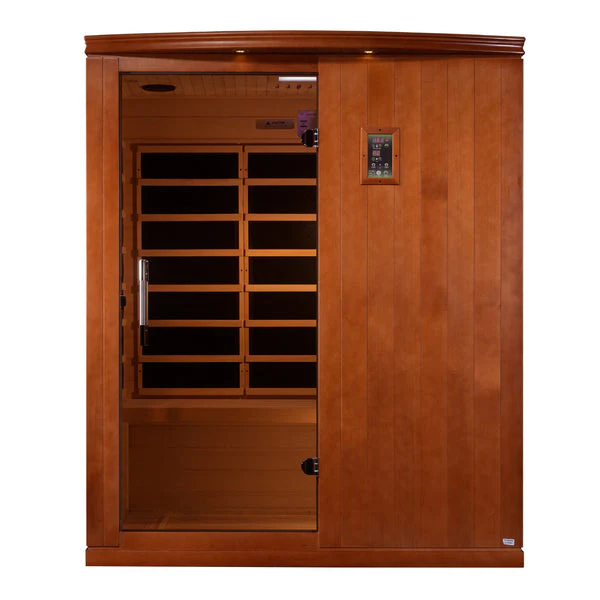 New 2026 Madrid Limited Elite 3 Person Ultra Low EMF FAR Infrared Sauna with Red Light Feature - Image 3