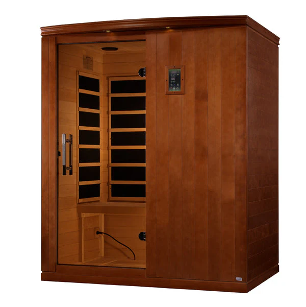 New 2026 Madrid Limited Elite 3 Person Ultra Low EMF FAR Infrared Sauna with Red Light Feature - Image 4