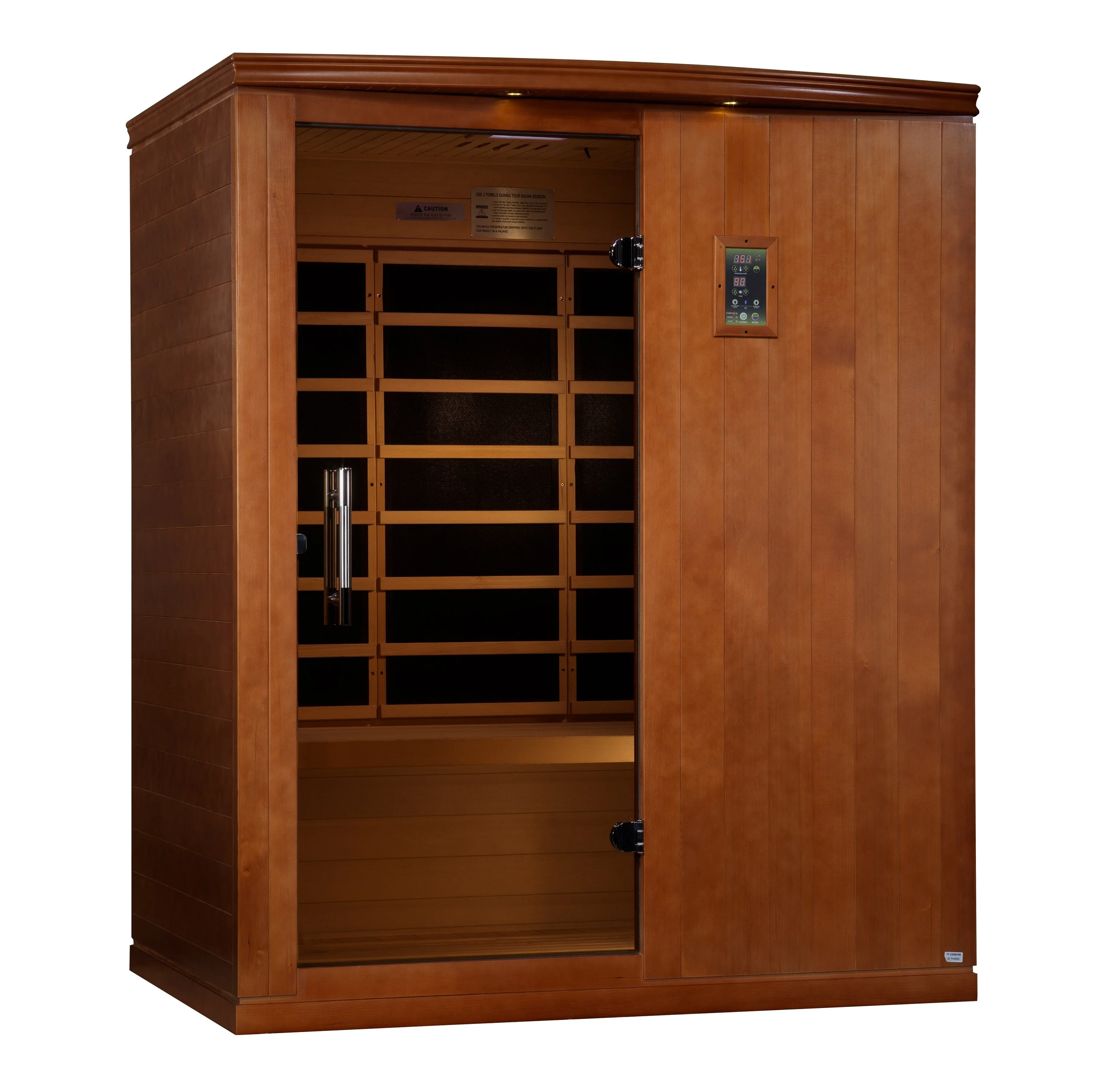 New 2026 Madrid Limited Elite 3 Person Ultra Low EMF FAR Infrared Sauna with Red Light Feature - Image 7