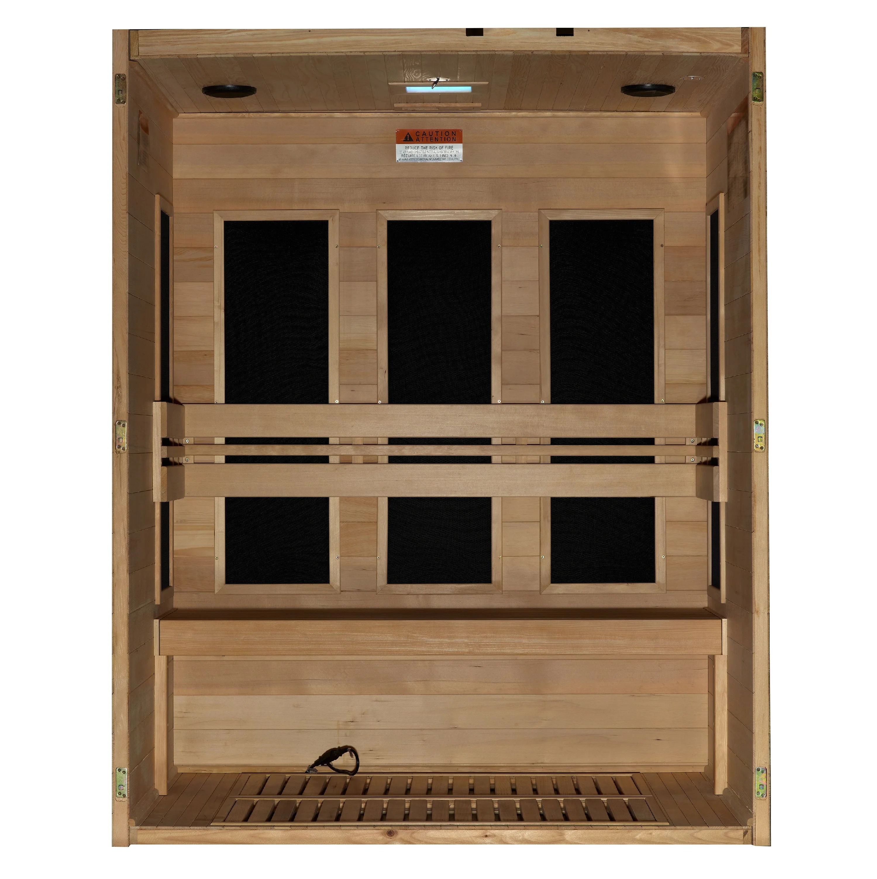 New 2026 S-Line MX-S306-01 Maxxus Ultra Low EMF FAR Infrared Sauna Canadian Hemlock - Image 4