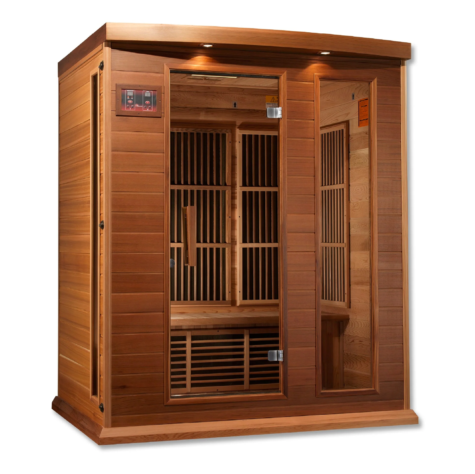 New 2026 Maxxus "Montilemar Edition" 3 Person Near Zero EMF FAR Infrared Sauna - Canadian Red Cedar