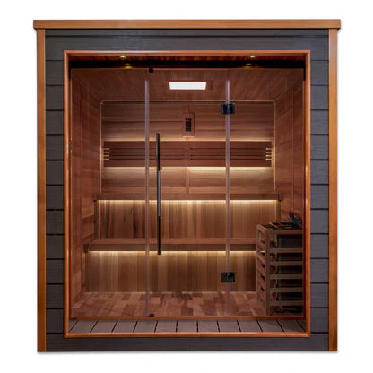 New 2026 Bergen 6-Person Outdoor-Indoor Traditional Sauna - Image 3