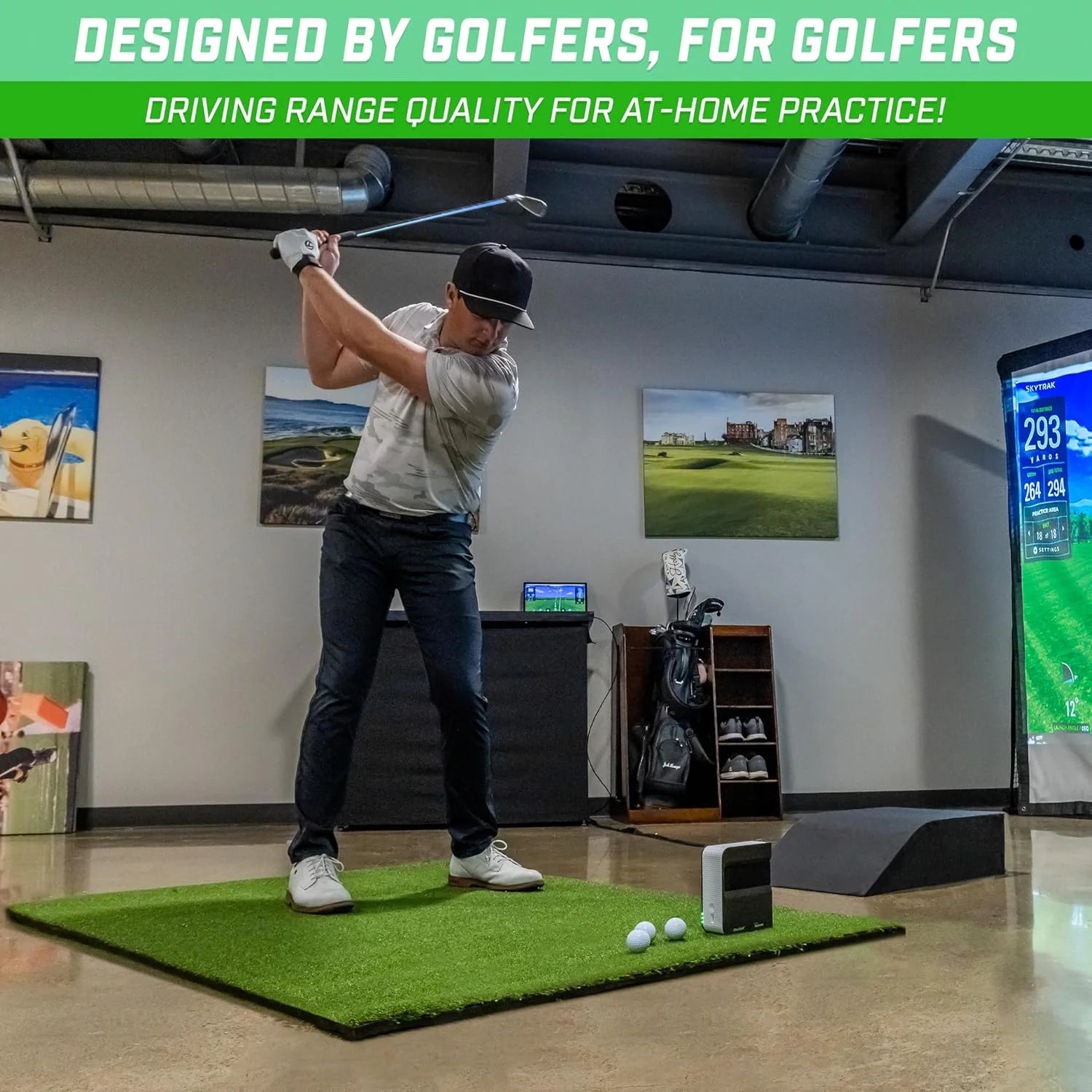 Golf 5x5 Pro Hitting Mat - Image 4