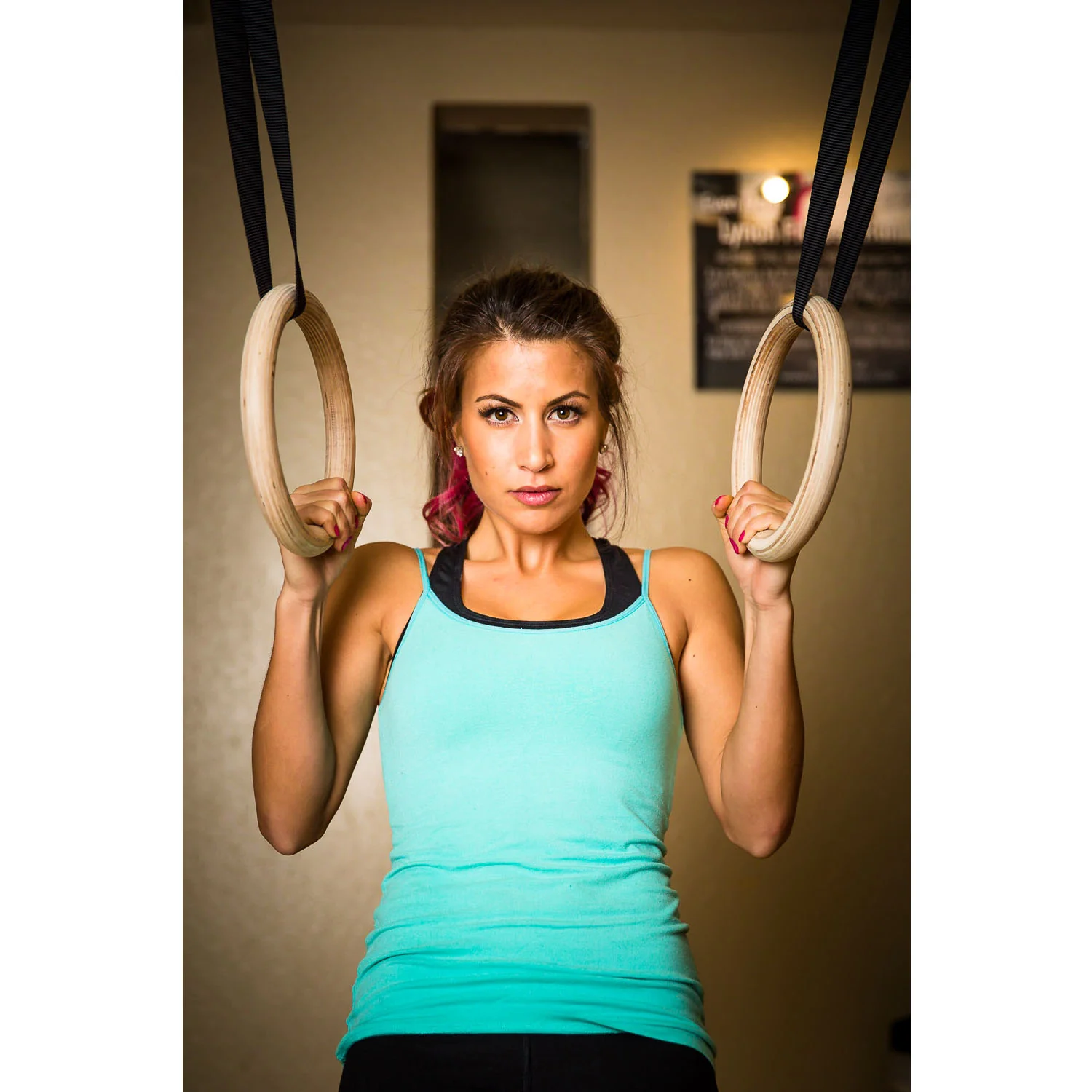 Gym Rings - Wood - Image 4
