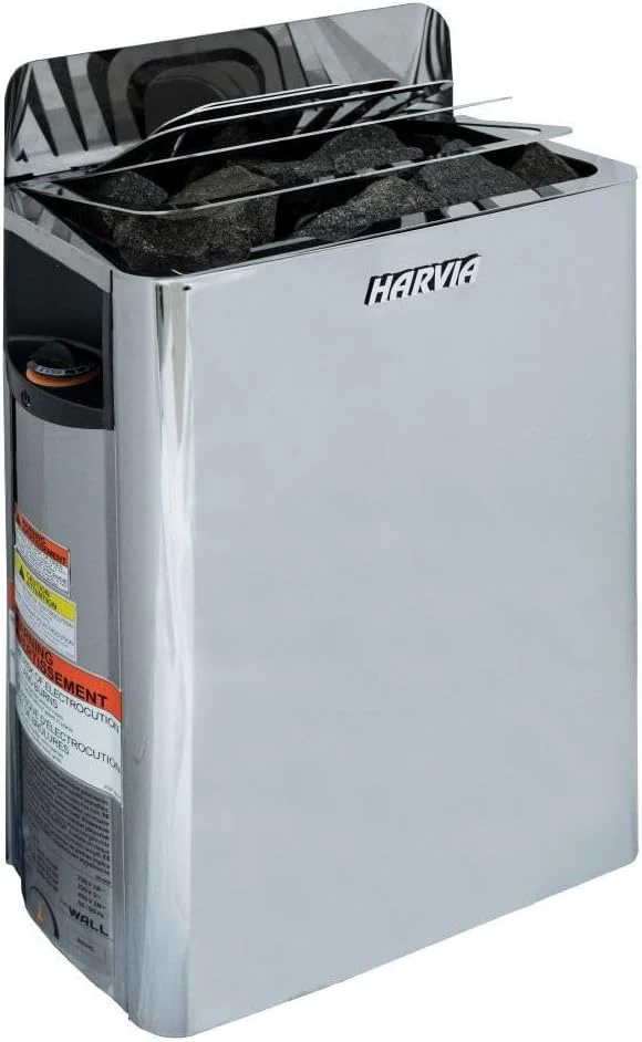 Harvia 6.0kW Stainless Steel Wall Heater | Built-in Controls - Image 6