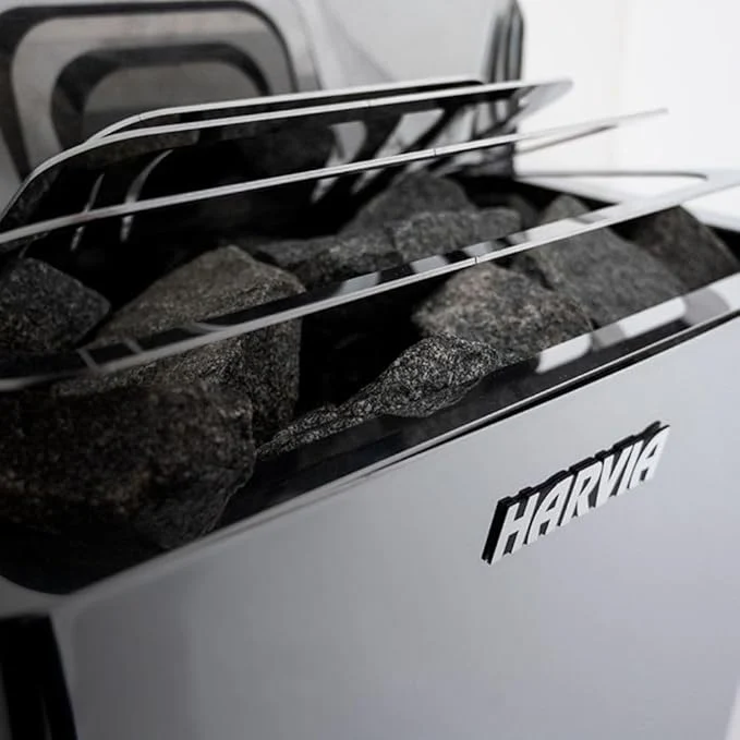 Harvia 8.0kW Black Steel Wall Heater | Built-in Controls - Image 4