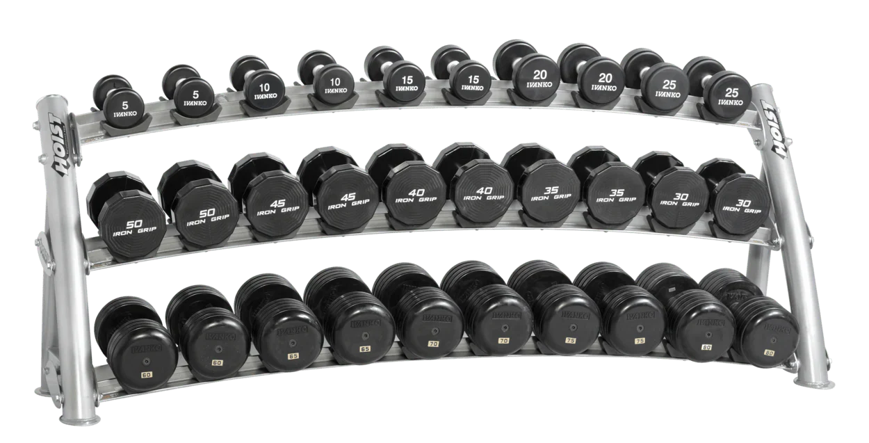 Hoist Fitness 3-Tier Horizontal Dumbbell Rack - Image 2