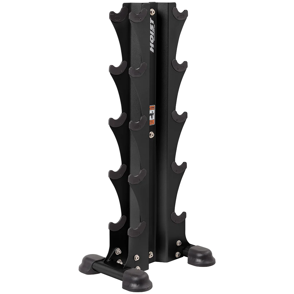 Hoist Fitness 5 Pair Vertical Dumbbell Rack (Dumbbells Not Included)