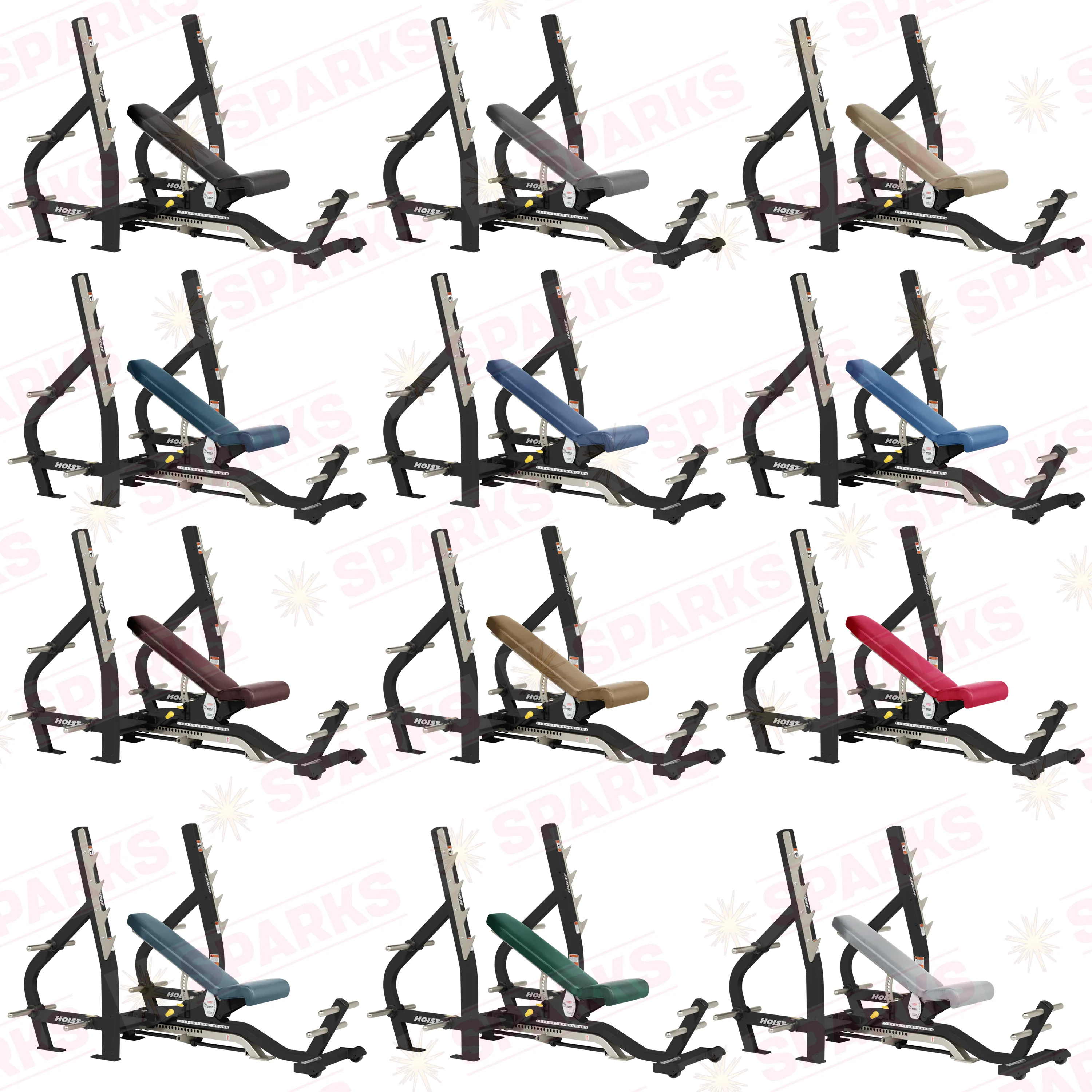 Hoist Fitness Commercial 3-Way Olympic Bench - Image 4