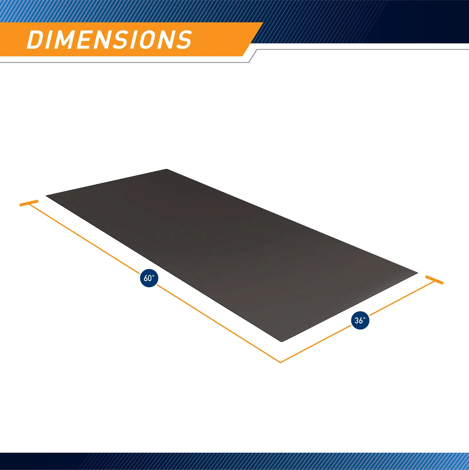 Marcy Fitness Equipment Mat and Floor Protector for Treadmills and more | MAT-365 - Image 3